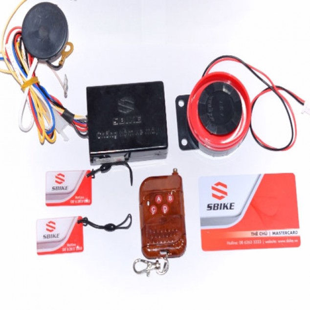 Khóa chống trộm xe máy remote thẻ từ SBIKE FOUND