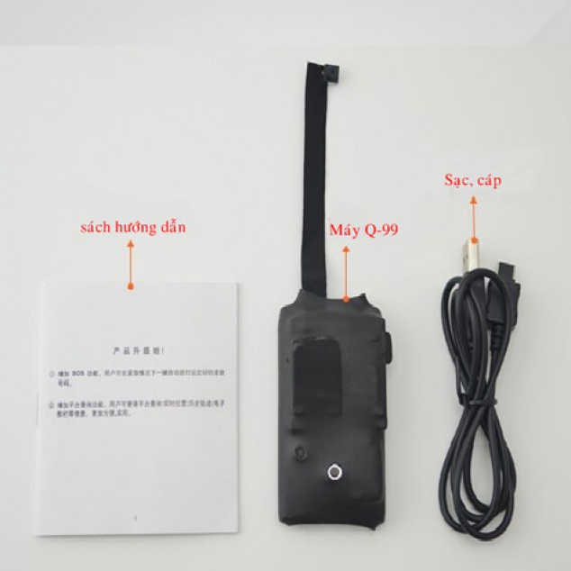 Máy nghe từ xa Q-99 điều khiển quay phim và ghi âm từ xa qua điện thoại pin cực lâu
